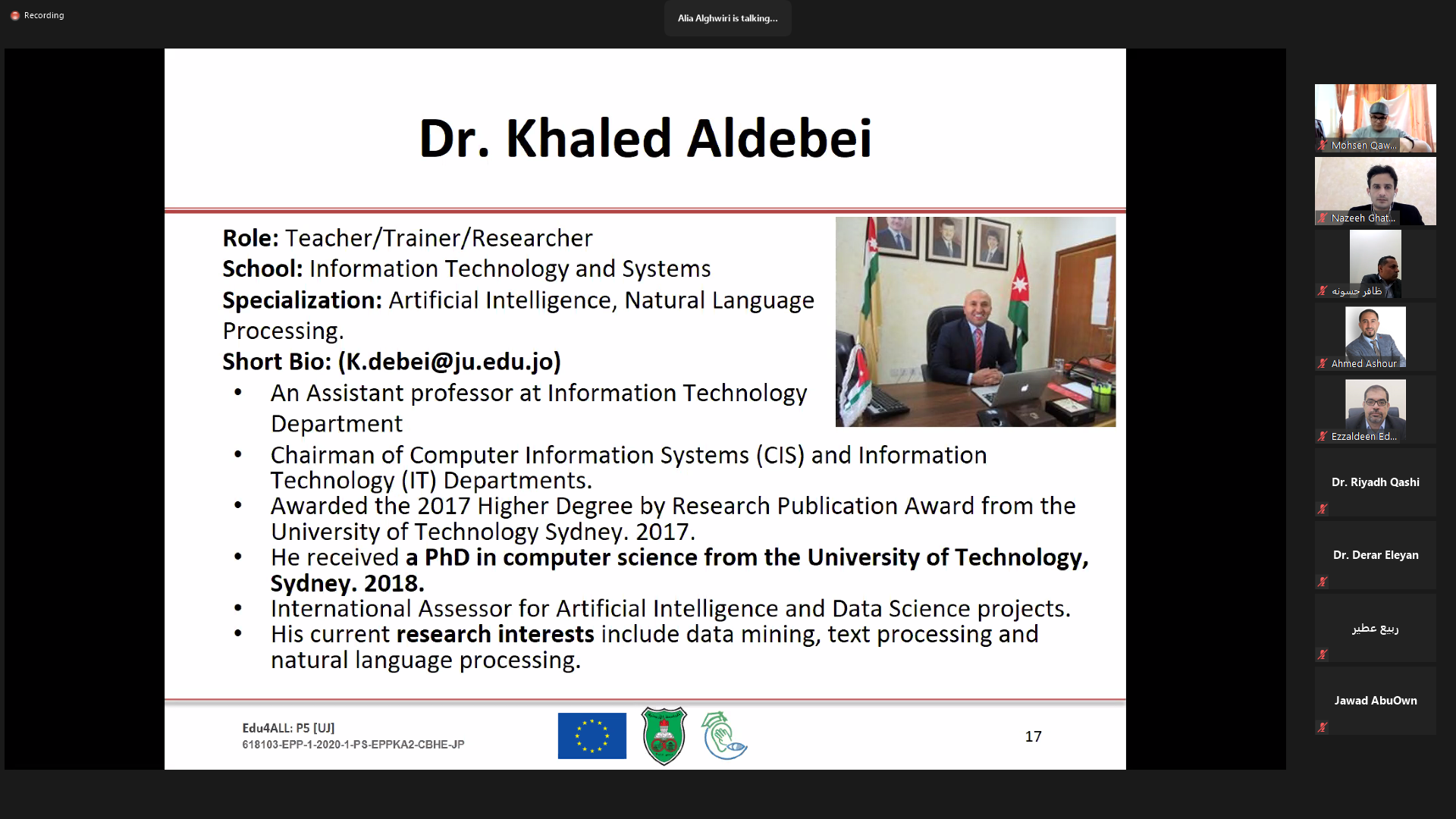 Dr Khaled Aldebei