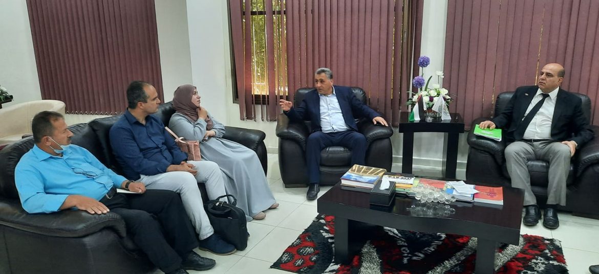 Palestinian Partners Meeting with Erasmus at Khadori University