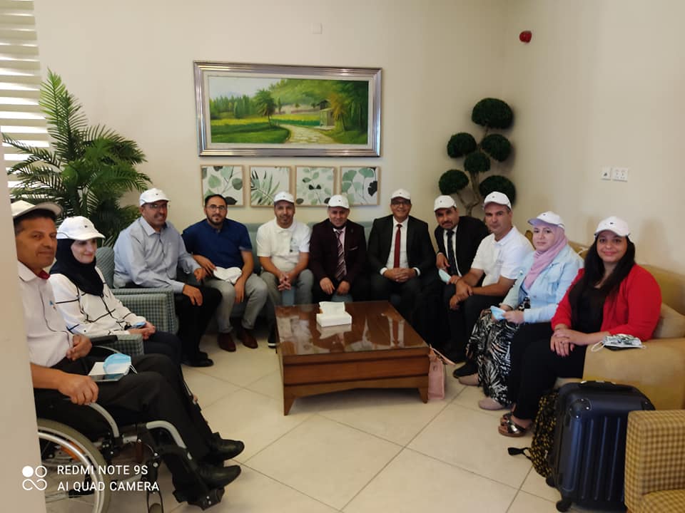 Management Meeting at University of Jordan -Aqaba in the office 